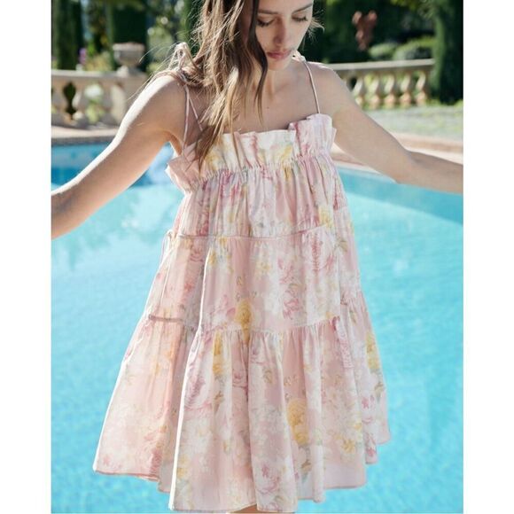 Maison Amory THE CUPCAKE MINI BLUE RIBBON MEMORIES Mini Dress in size S NWT$249 - Picture 1 of 6